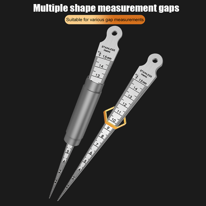 Seam Gauge Metal - ❤️ 1-15mm Stainless Steel Taper Gauge