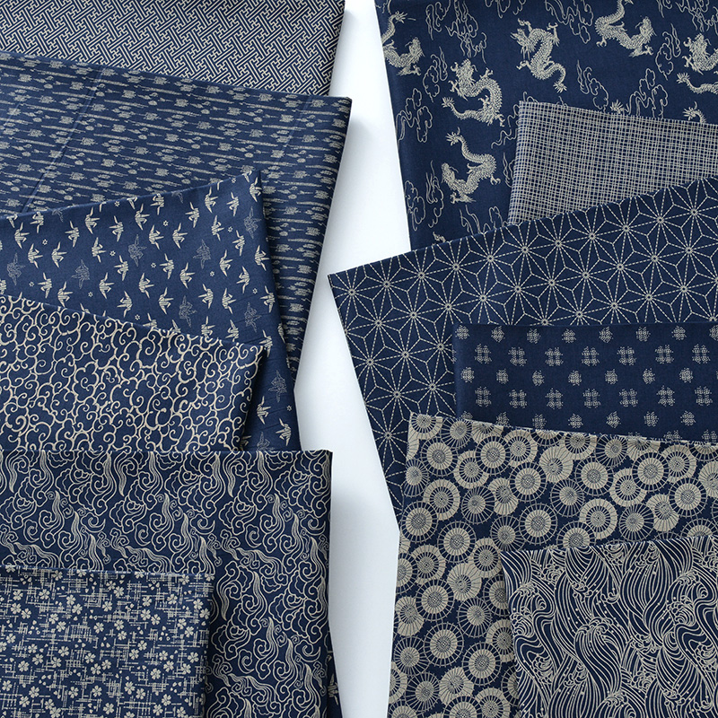Textile Sewing Patterns - 145X50cm Retro Pattern Cotton Sewing Fabric