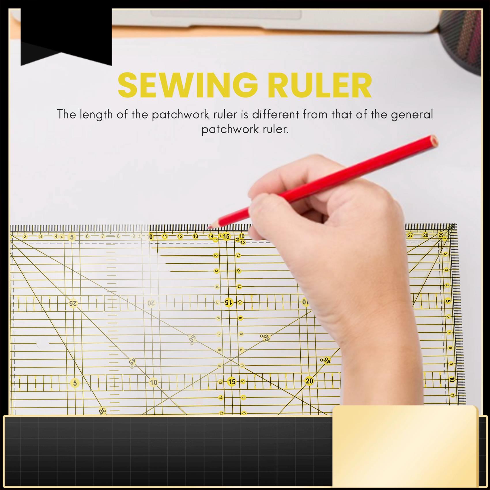 Sewing Garments - Cutting Ruler Multi-Purpose Patchwork Cloth Quilt