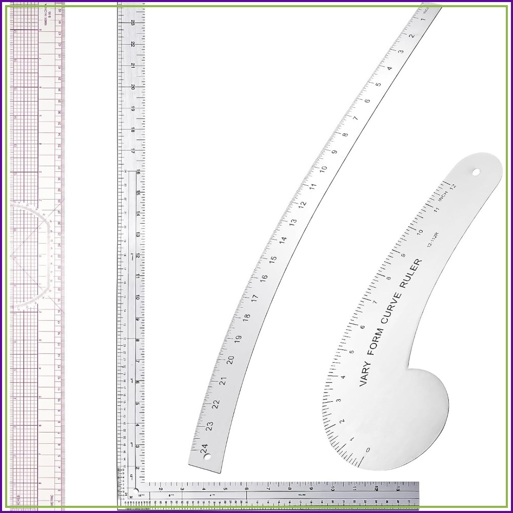Quilting Ruler Square - 4 Pcs French Curve Ruler Set