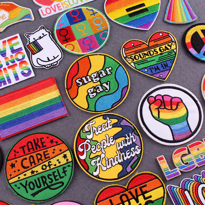 Rainbow Patches On Clothes Gay - Velcro Sew On のレビューと価格