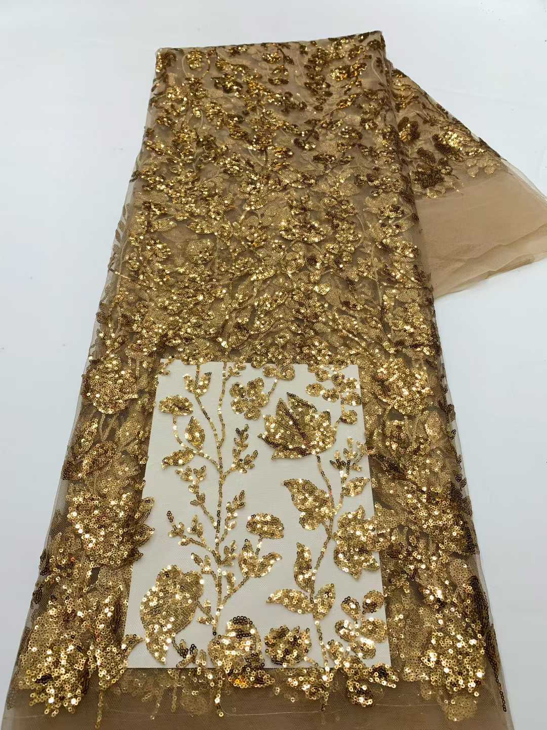 African Lace Fabric With Sequi - Sewing Net のレビューと価格