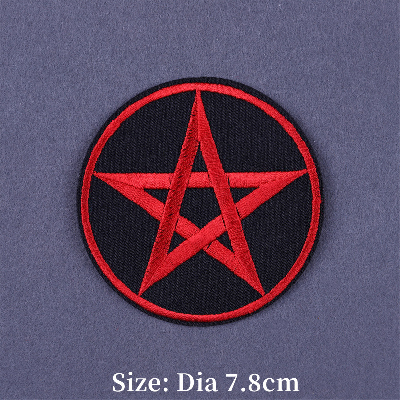 Punk Embroidered Iron on Patch - Velcro Sew On のレビューと価格