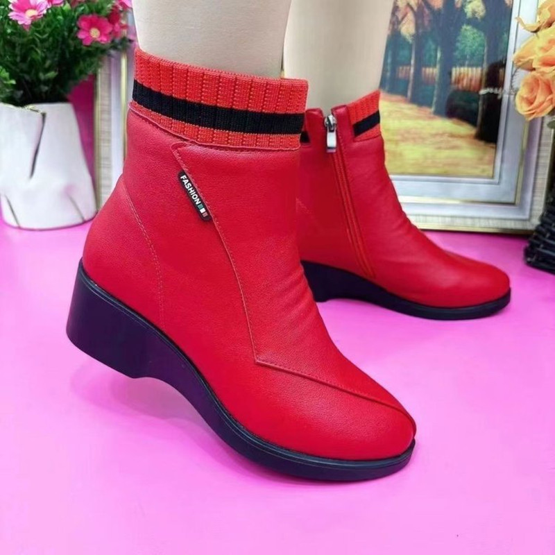 NEW Winter Square Heel Modern  - Sewing Zipper のレビューと価格