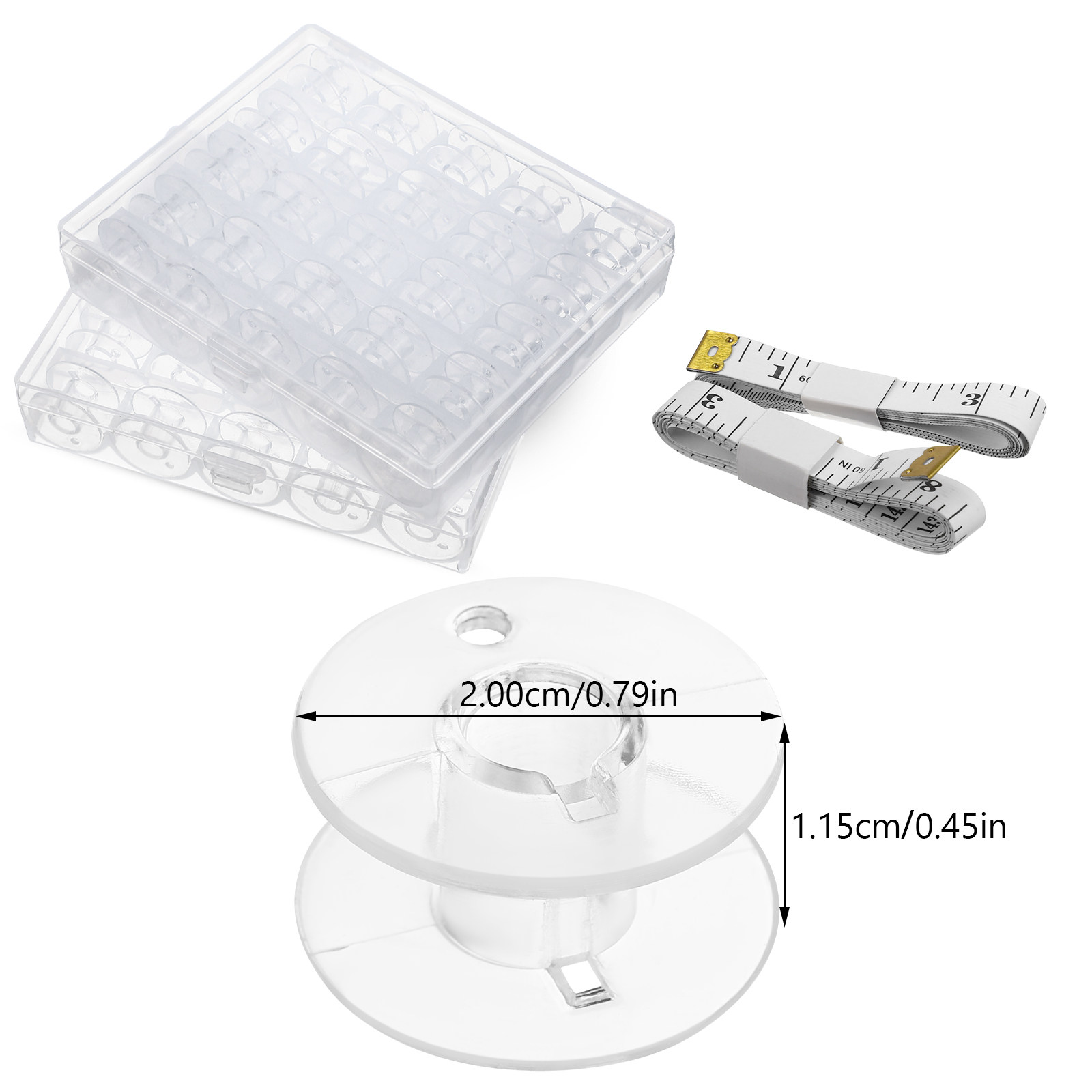 1Set Sewing Bobbins Storage Bo - Thread Bobbins Empty のレビューと価格