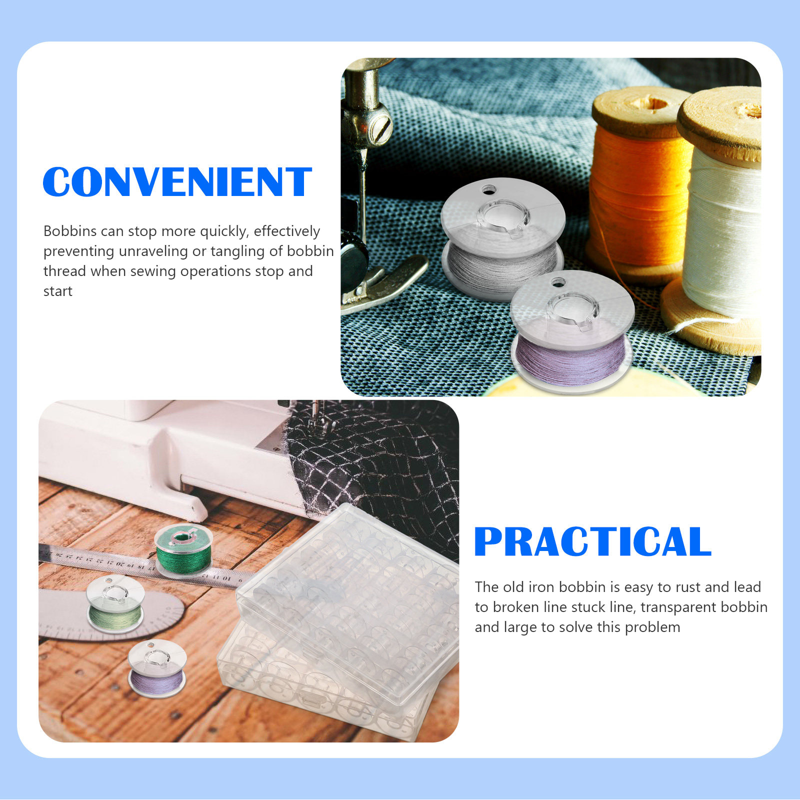 1Set Sewing Bobbins Storage Bo - Thread Bobbins Empty のレビューと価格