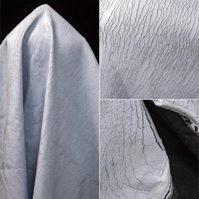 Grey Retro Cracked Leather Tex - Is Sewing Textile Art のレビューと価格