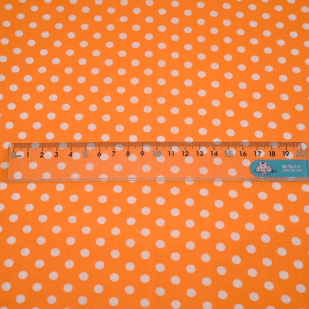 50X150CM White Orange Polka Do - Sewing In Textile のレビューと価格