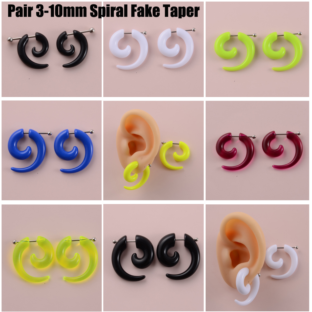 2Pcs 3-10mm Acrylic Fake Spria - Seam Gauge Metal のレビューと価格