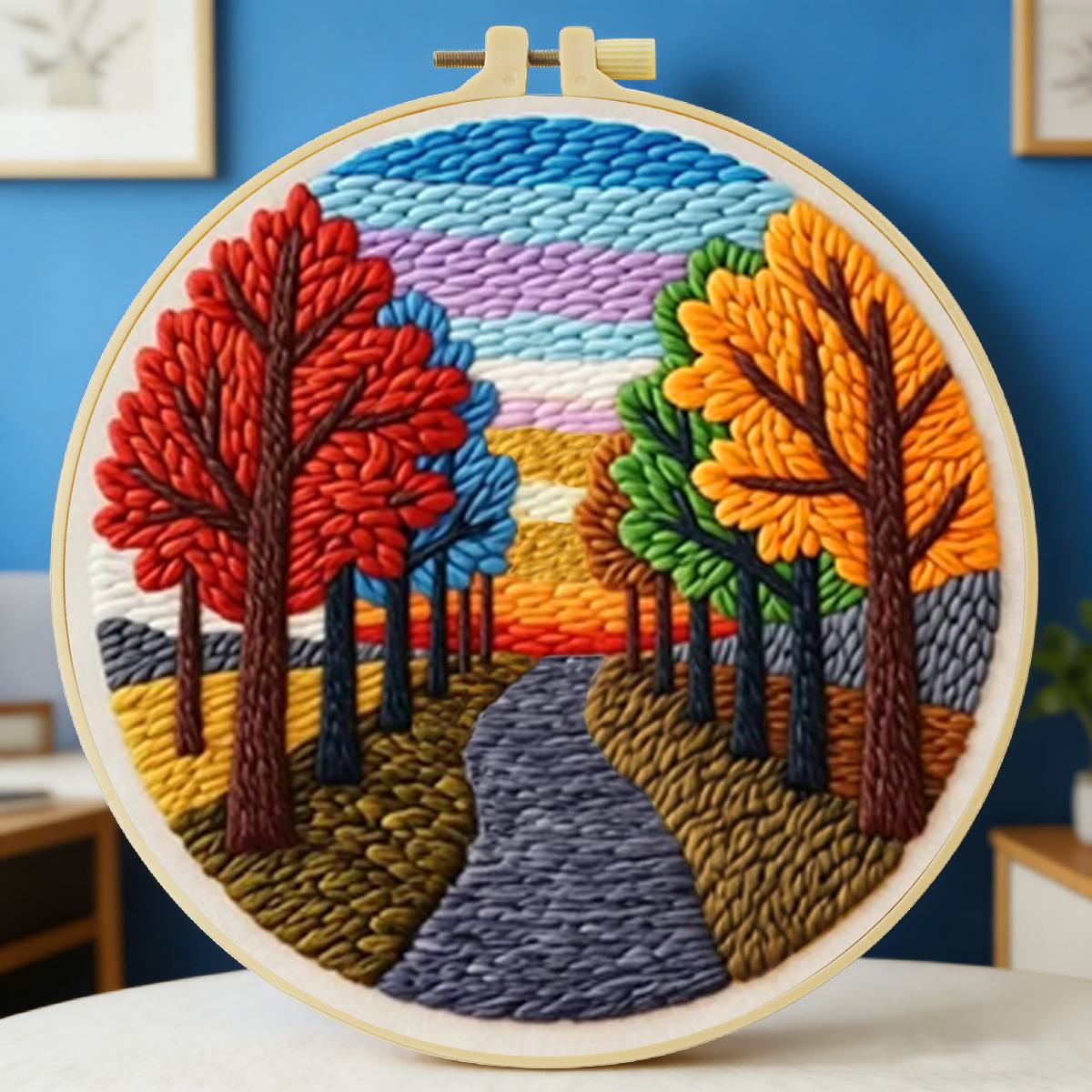 20X20CM/7.87inch Scenery Punch - Is Sewing Textile Art のレビューと価格