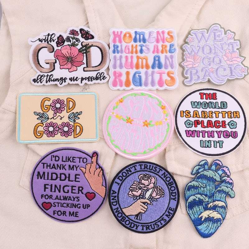Self Encourage Iron On Patches - Velcro Sew On のレビューと価格