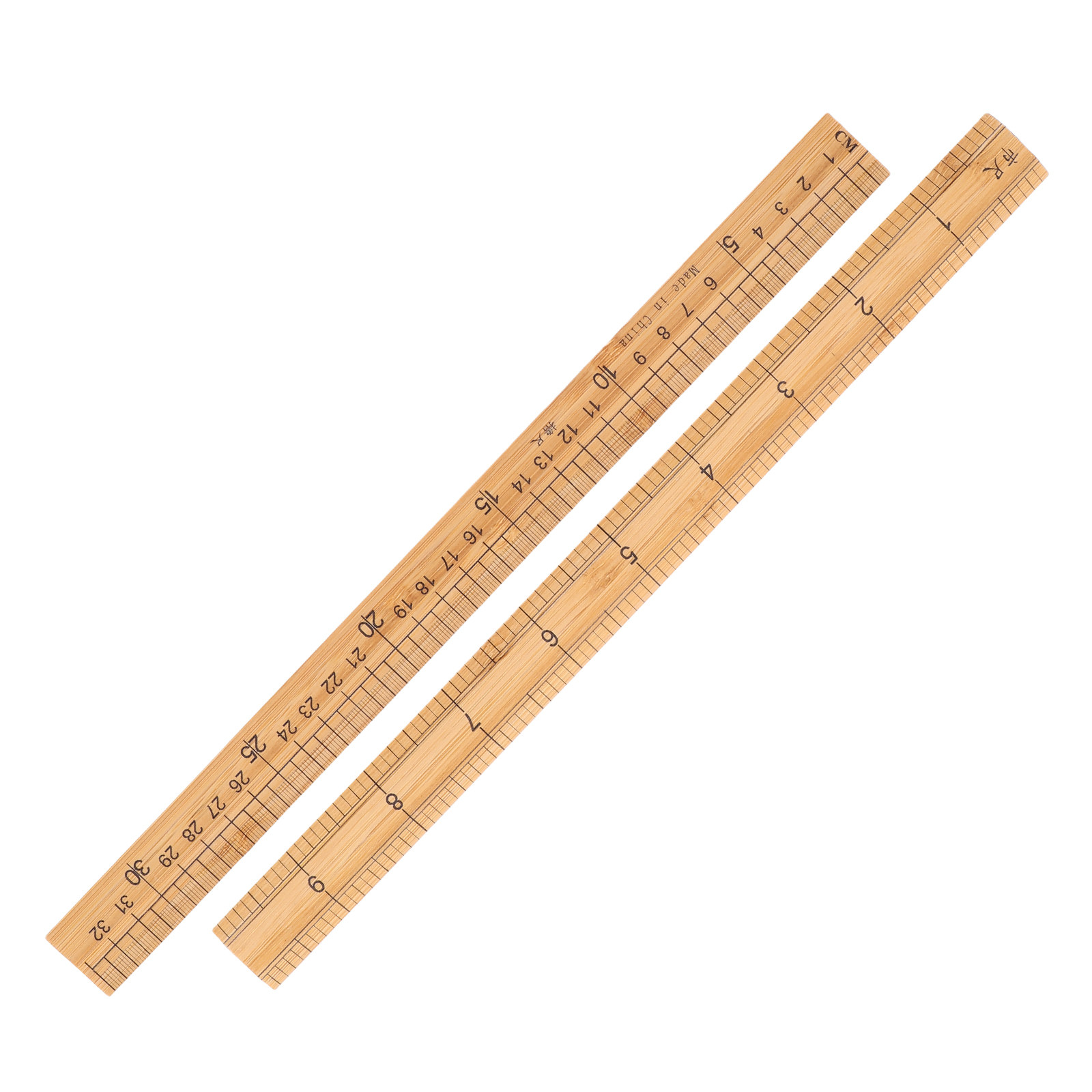 2Pcs Bamboo Straight Ruler 33C - Sewing Garments のレビューと価格