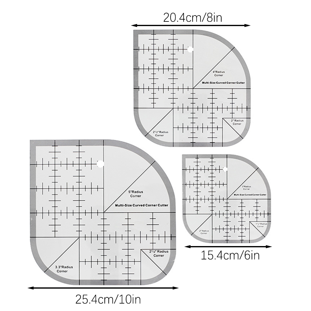 Non Slip Curved Corner Cutter  - Quilting Ruler Square のレビューと価格
