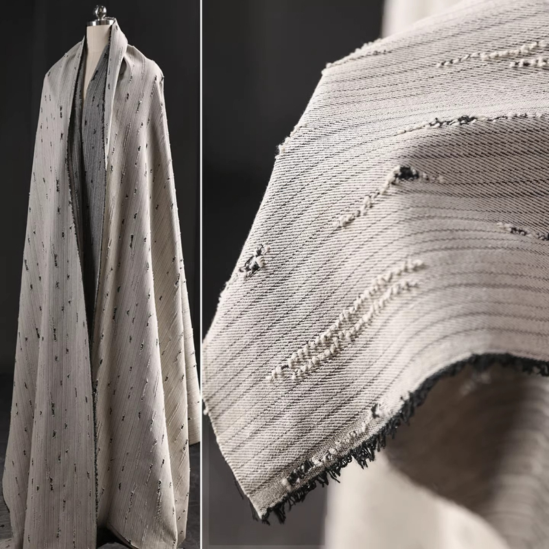 Striped Denim Cotton Jacquard  - Sewing Recycle のレビューと価格