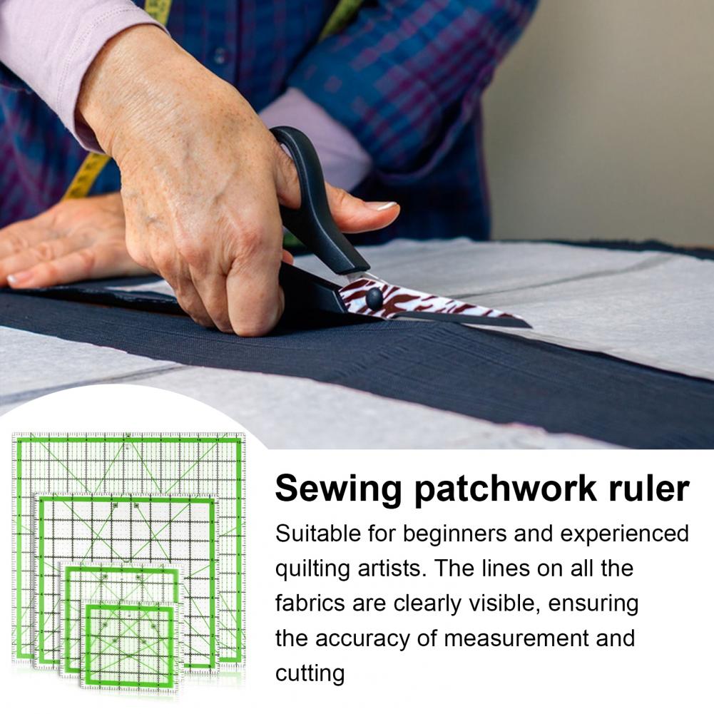 4Pcs Acrylic Quilting Ruler 4. - Quilting Ruler Square のレビューと価格