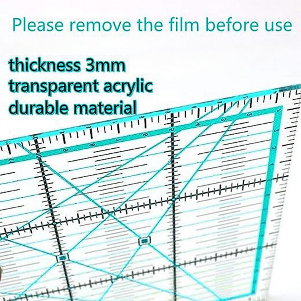 4Pcs Acrylic Quilting Ruler 4. - Quilting Ruler Square のレビューと価格