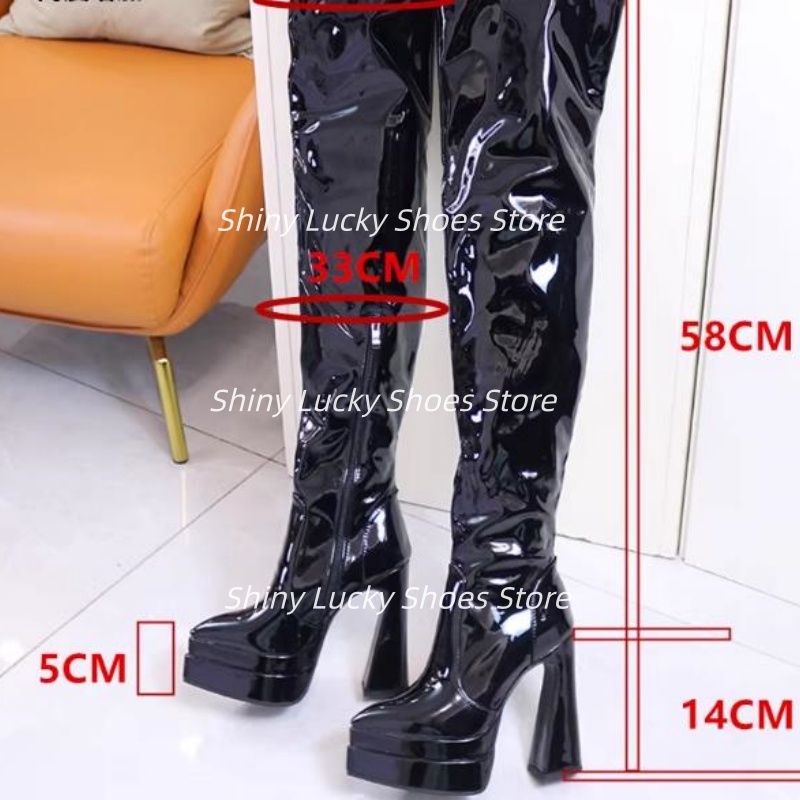 Platform Shoes for Womens Poin - Sewing Zipper のレビューと価格