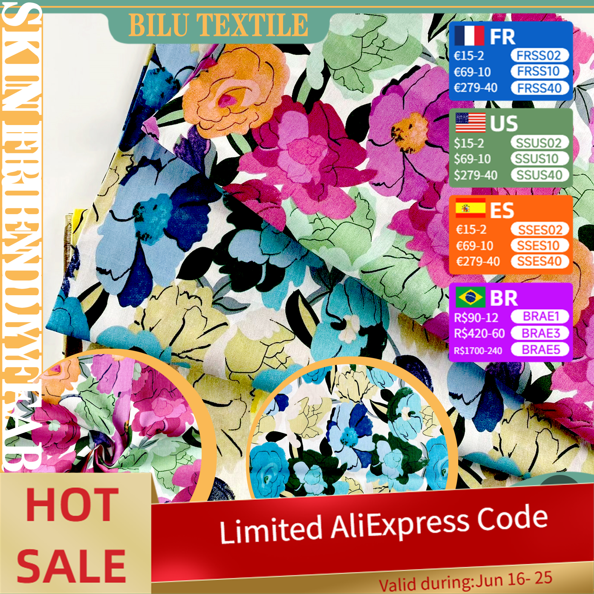 100% Cotton Fabric - Handmade  - Sewing In Textile のレビューと価格