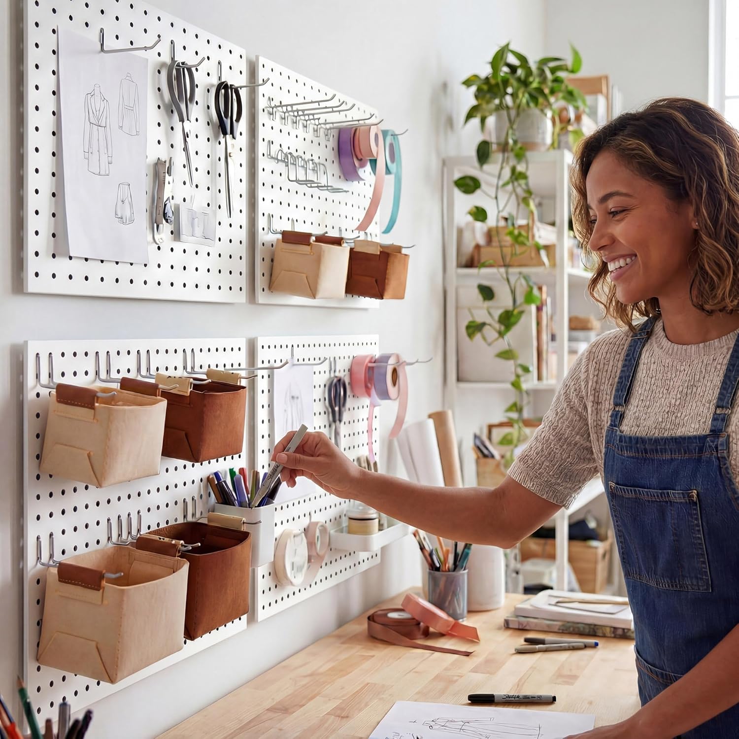 4 Pack Metal Pegboard Organize - Sewing Production のレビューと価格