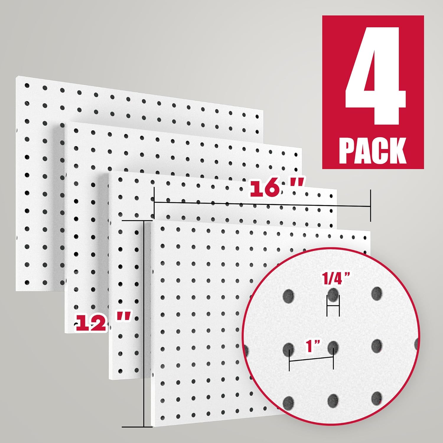 4 Pack Metal Pegboard Organize - Sewing Production のレビューと価格