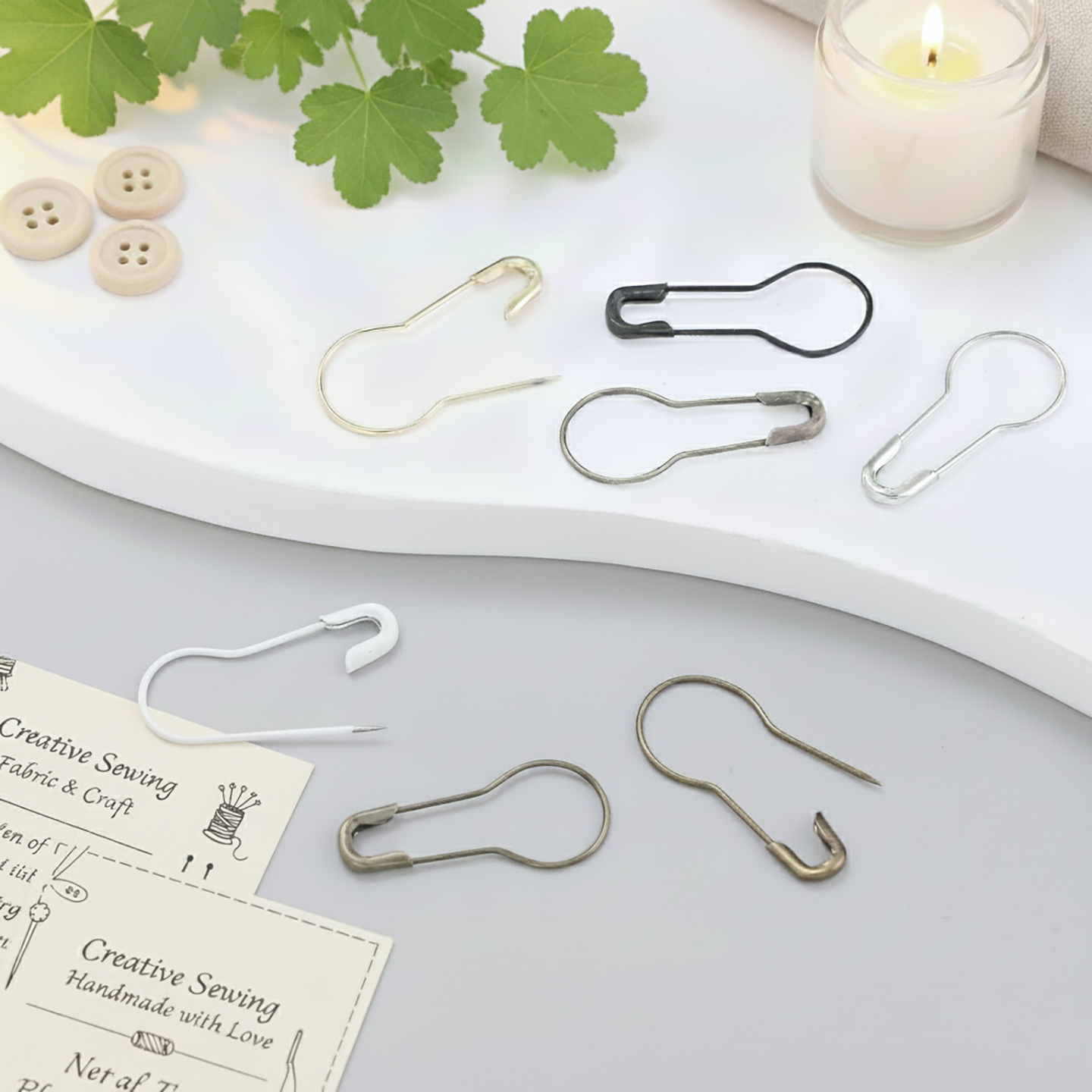 100Pcs/Lot Metal Gourd Safety  - Sewing Production のレビューと価格