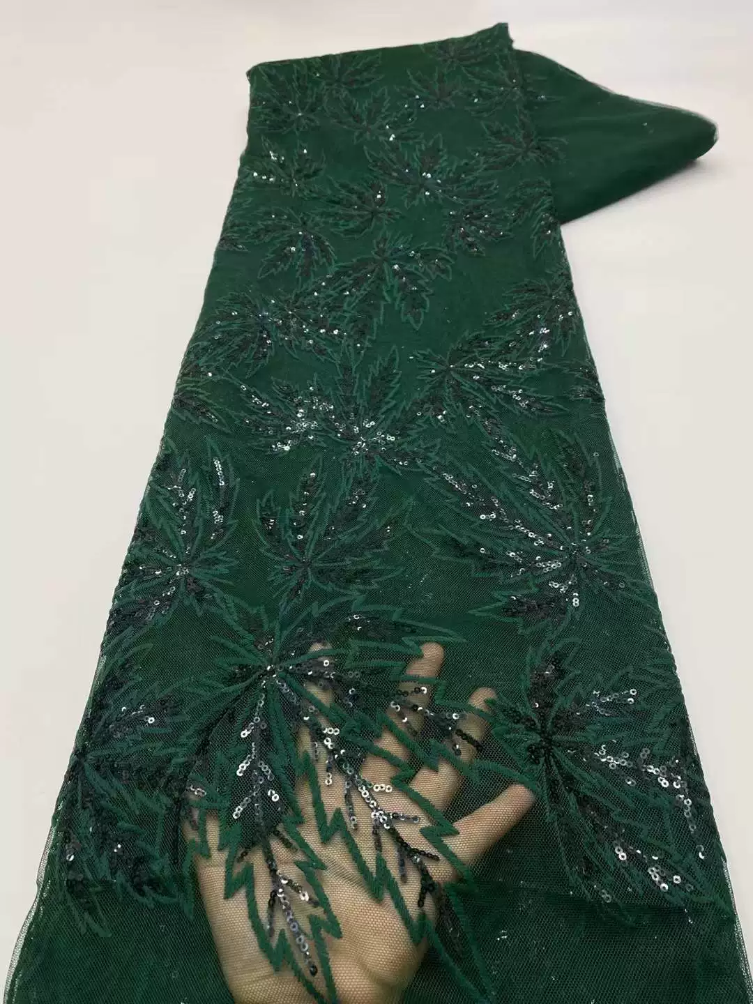 5yard Sequin nail bead maple l - Sewing Embroidery Fabric のレビューと価格