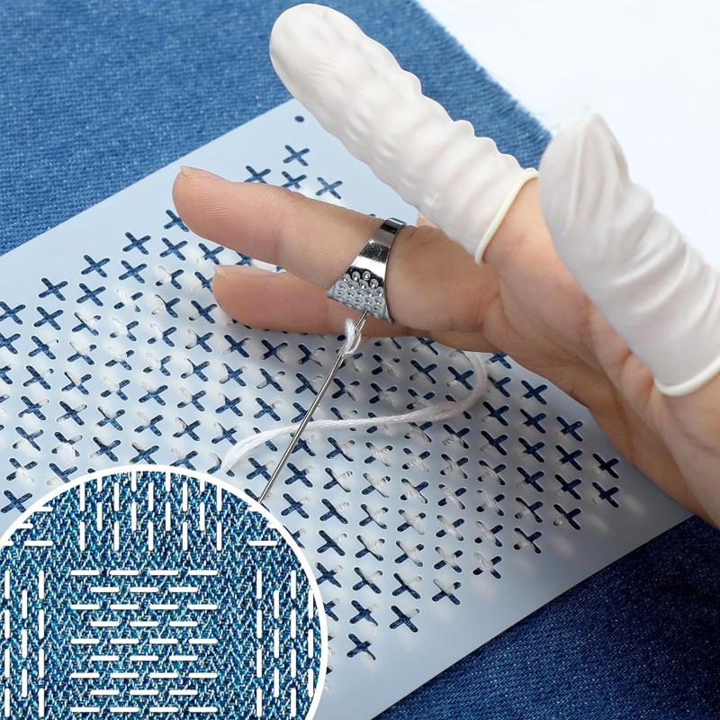 8/9/24/32Pcs Sashiko Embroider - Textile Sewing Patterns のレビューと価格