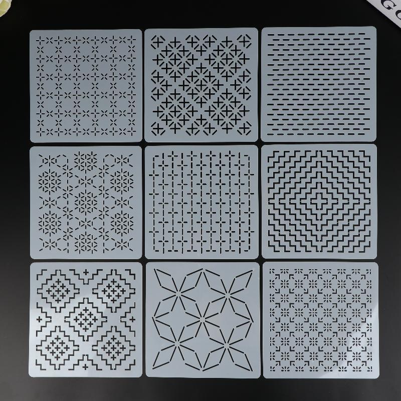 8/9/24/32Pcs Sashiko Embroider - Textile Sewing Patterns のレビューと価格