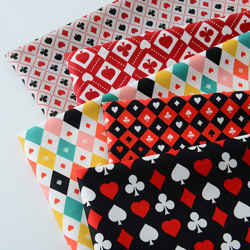 Ins Poker Element Cotton Digit - Sewing In Textile のレビューと価格