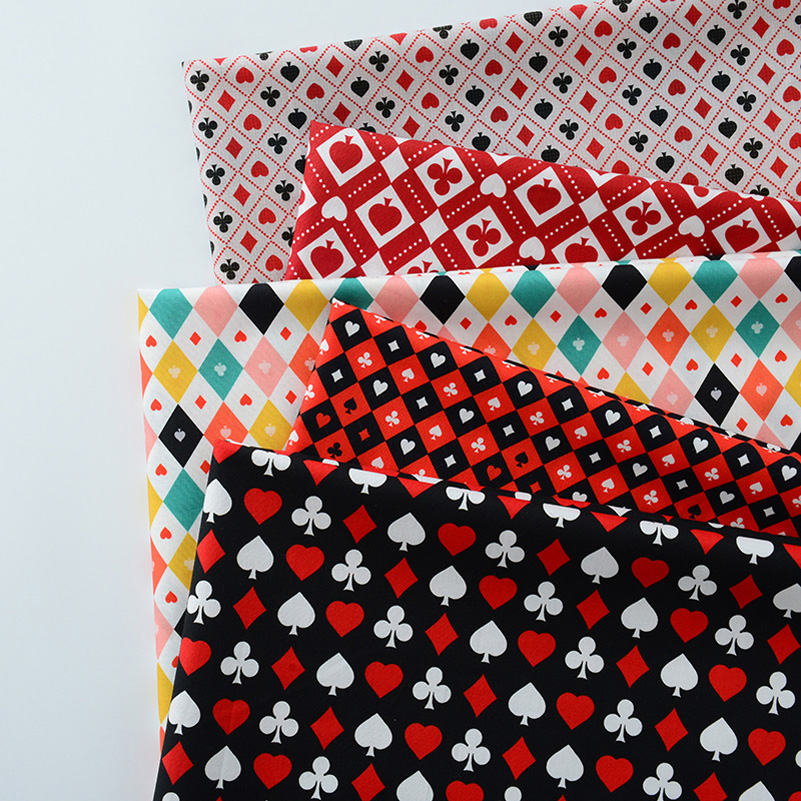 Ins Poker Element Cotton Digit - Sewing In Textile のレビューと価格