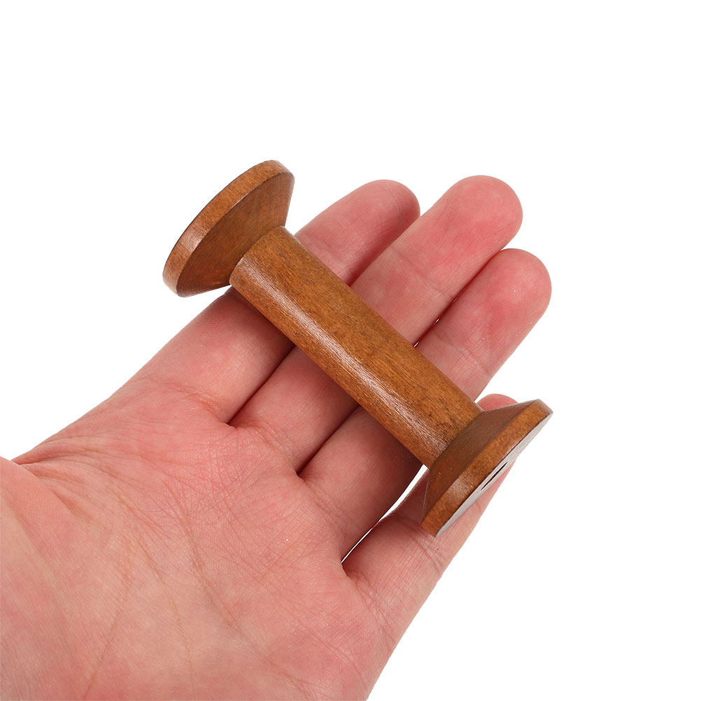 7Pcs Wood Spools Empty Thread  - Thread Bobbins Empty のレビューと価格