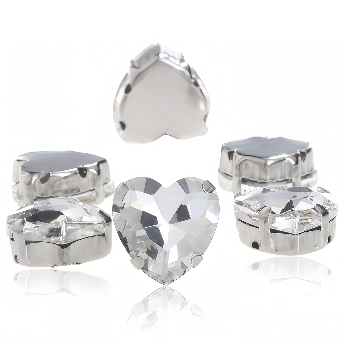 Heart Shape Glass Rhinestones  - Sewing Garments のレビューと価格