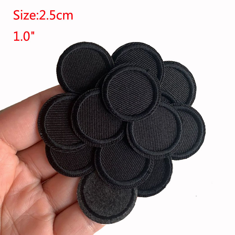 5Pcs Black Round Patches For C - Velcro Sew On のレビューと価格