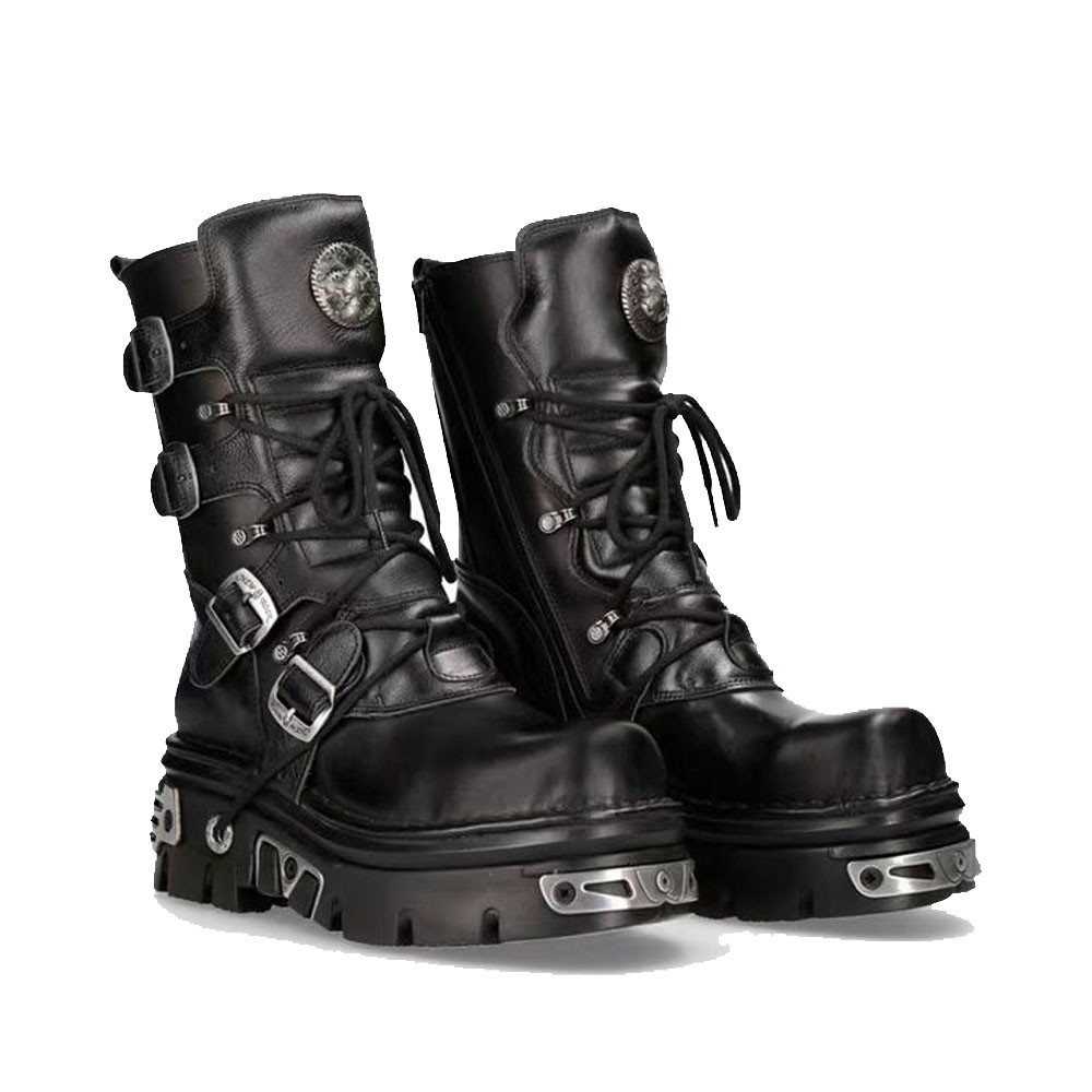 New Men's Punk Motorcycle Boot - Sewing Zipper のレビューと価格