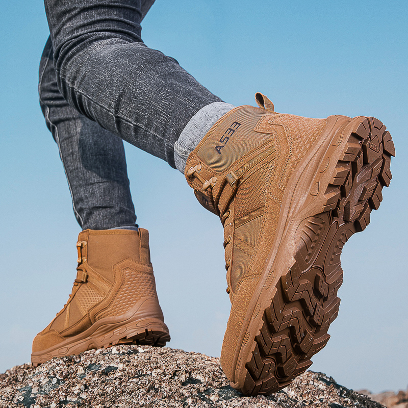 Men's Military Tactical Boots  - Sewing Zipper のレビューと価格
