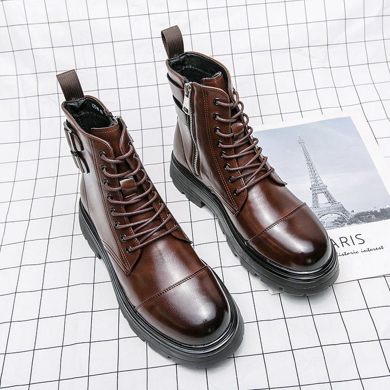 Brand Men's Naked Boots Fashio - Sewing Zipper のレビューと価格