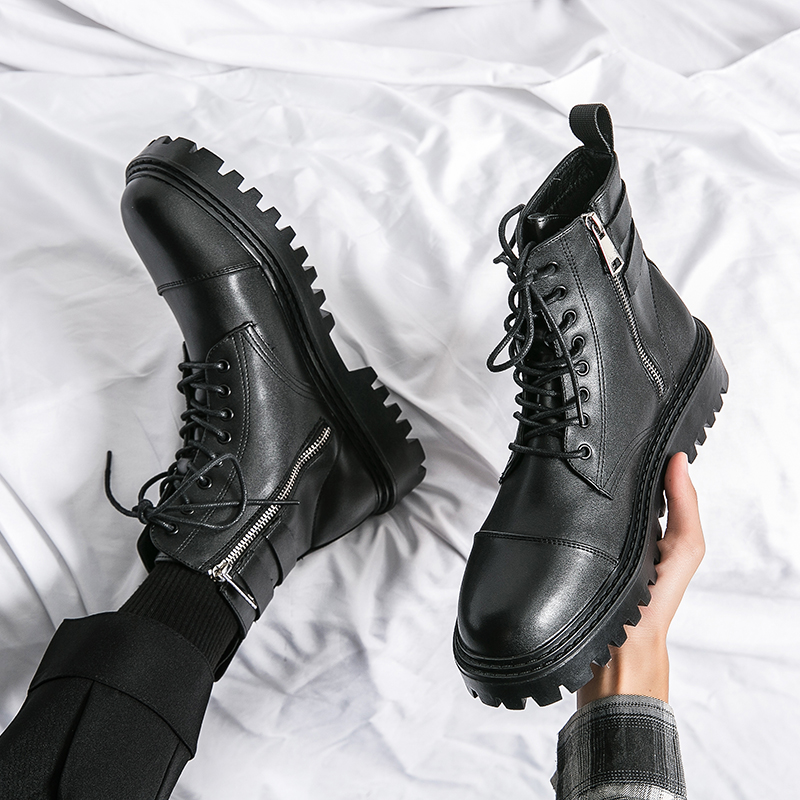 Brand Men's Naked Boots Fashio - Sewing Zipper のレビューと価格