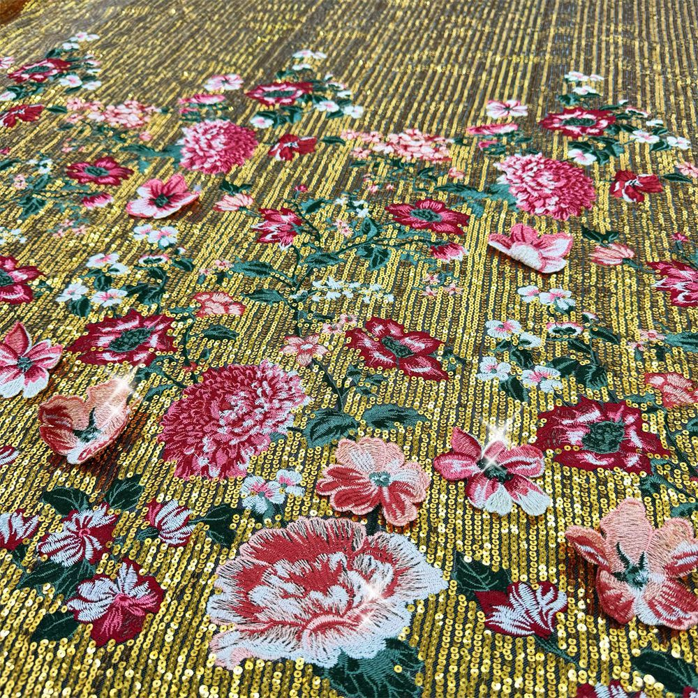 1 yardThree-dimensional embroi - Sewing Embroidery Fabric のレビューと価格