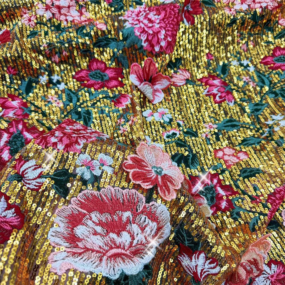 1 yardThree-dimensional embroi - Sewing Embroidery Fabric のレビューと価格
