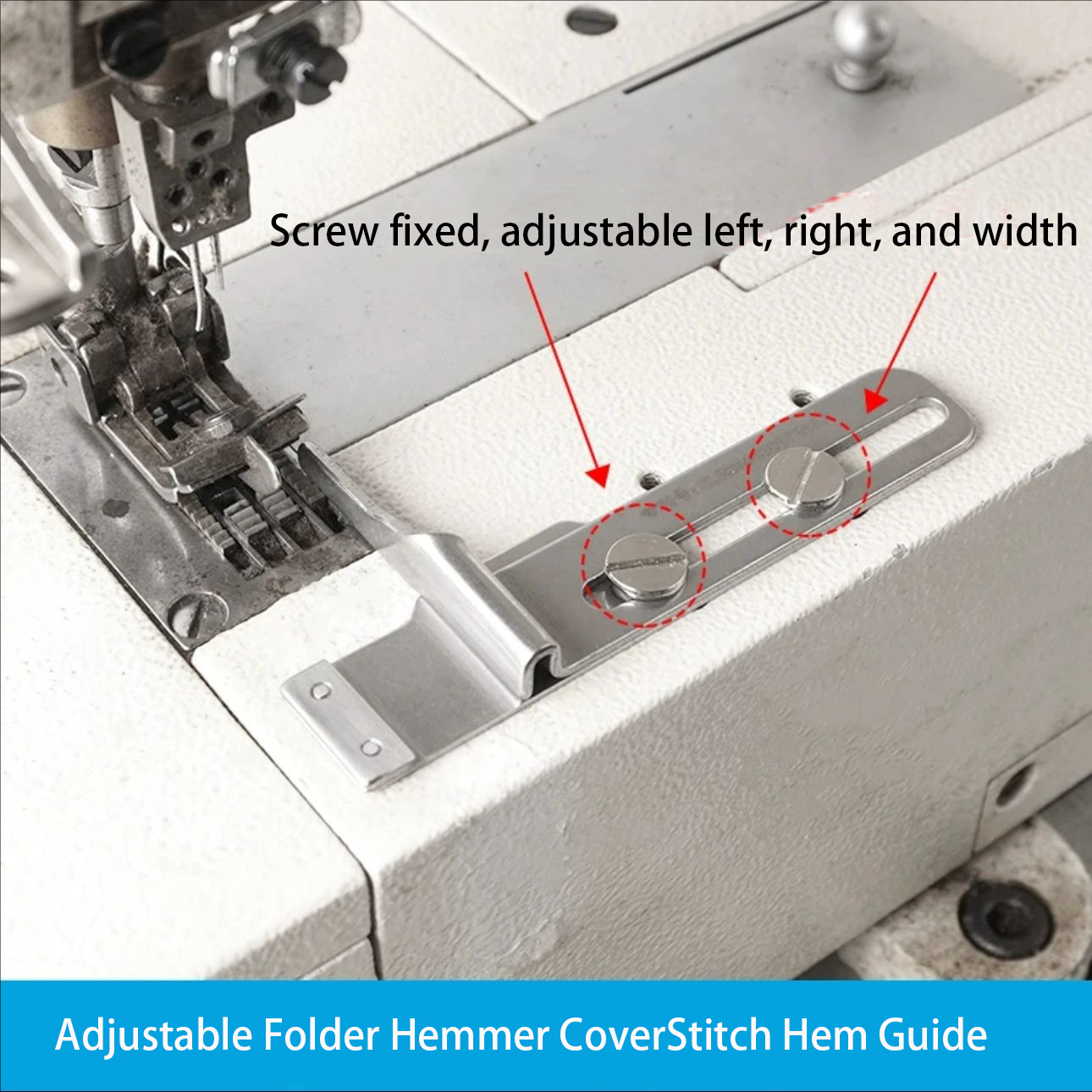 Adjustable Folder Hemmer Cover - Seam Gauge Metal のレビューと価格