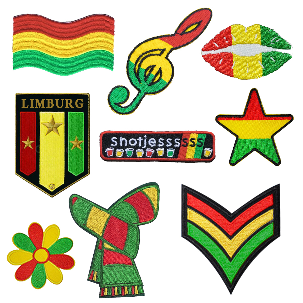 Carnival Red Yellow Green Embl - Velcro Sew On のレビューと価格