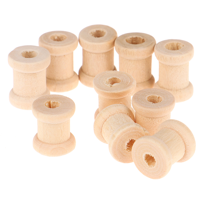 100PCS Wooden Empty Thread Spo - Thread Bobbins Empty のレビューと価格
