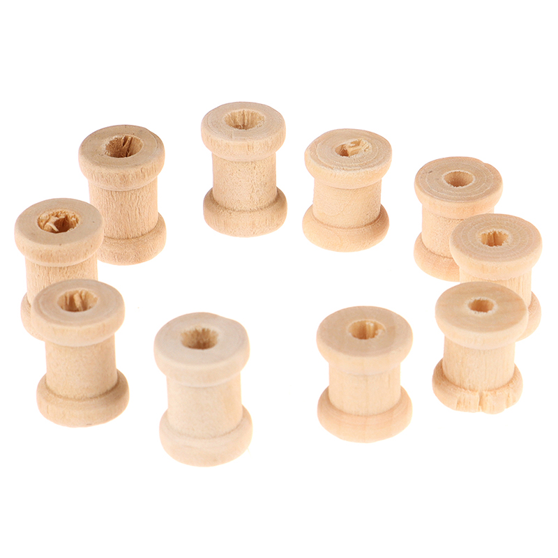 100PCS Wooden Empty Thread Spo - Thread Bobbins Empty のレビューと価格