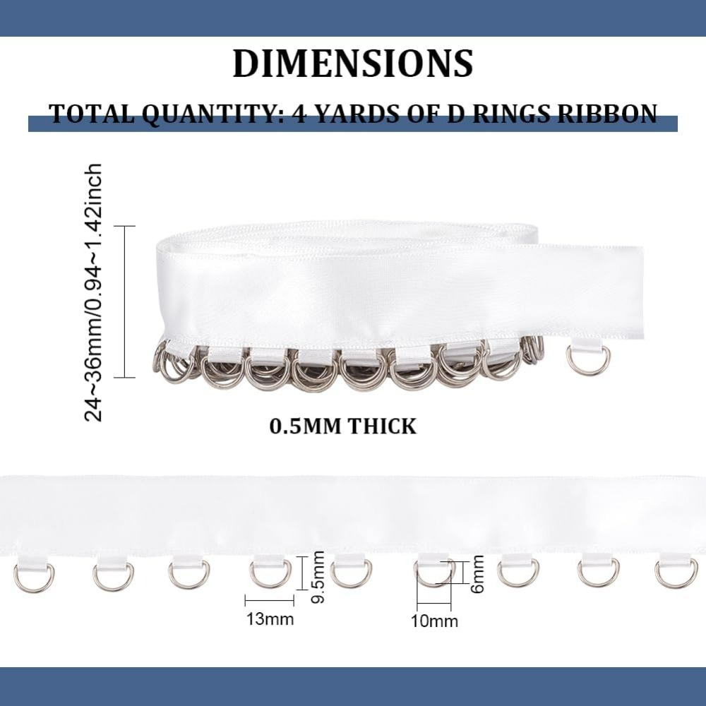 4 Yards White Grommet Trim wit - Sewing Garments のレビューと価格