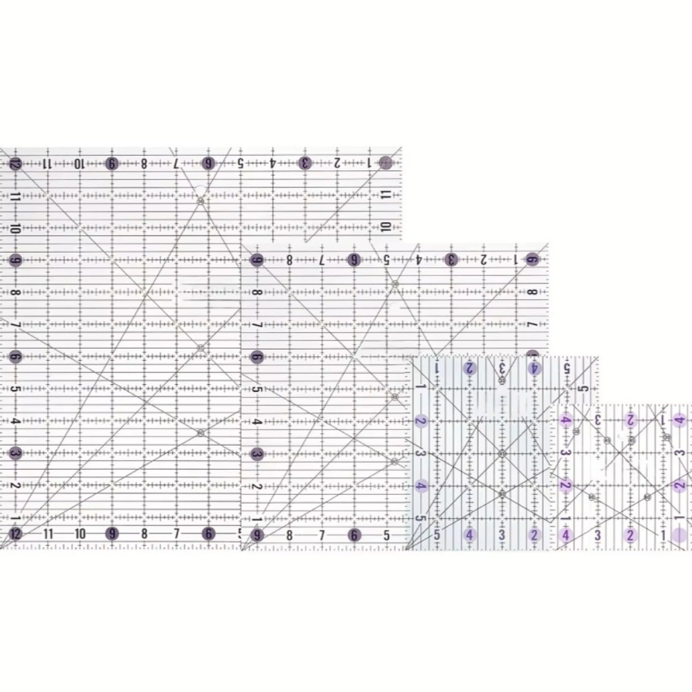 4pcs Square Acrylic Quilting R - Quilting Ruler Square のレビューと価格
