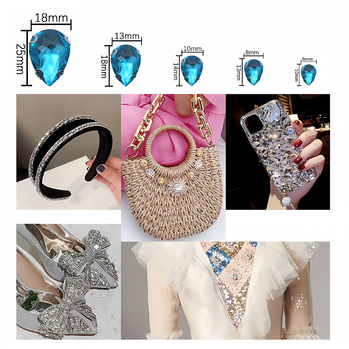 Water Drop Crystal Glass Rhine - Sewing Garments のレビューと価格