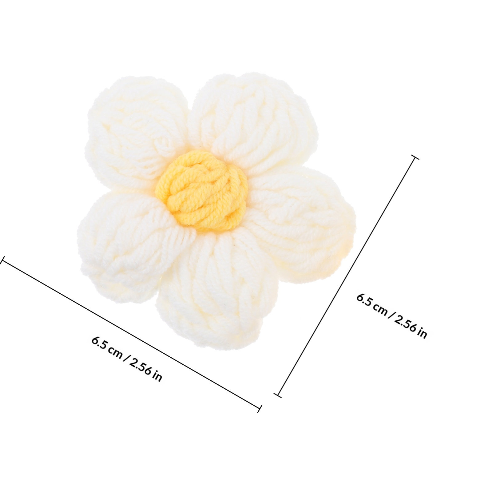4Pcs Manual Crocheted Flower A - Sewing Garments のレビューと価格