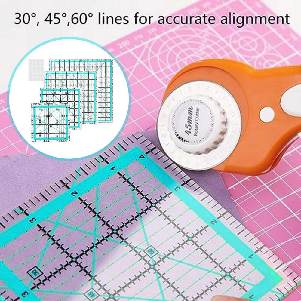 4Pcs Acrylic Quilting Ruler Sq - Quilting Ruler Square のレビューと価格