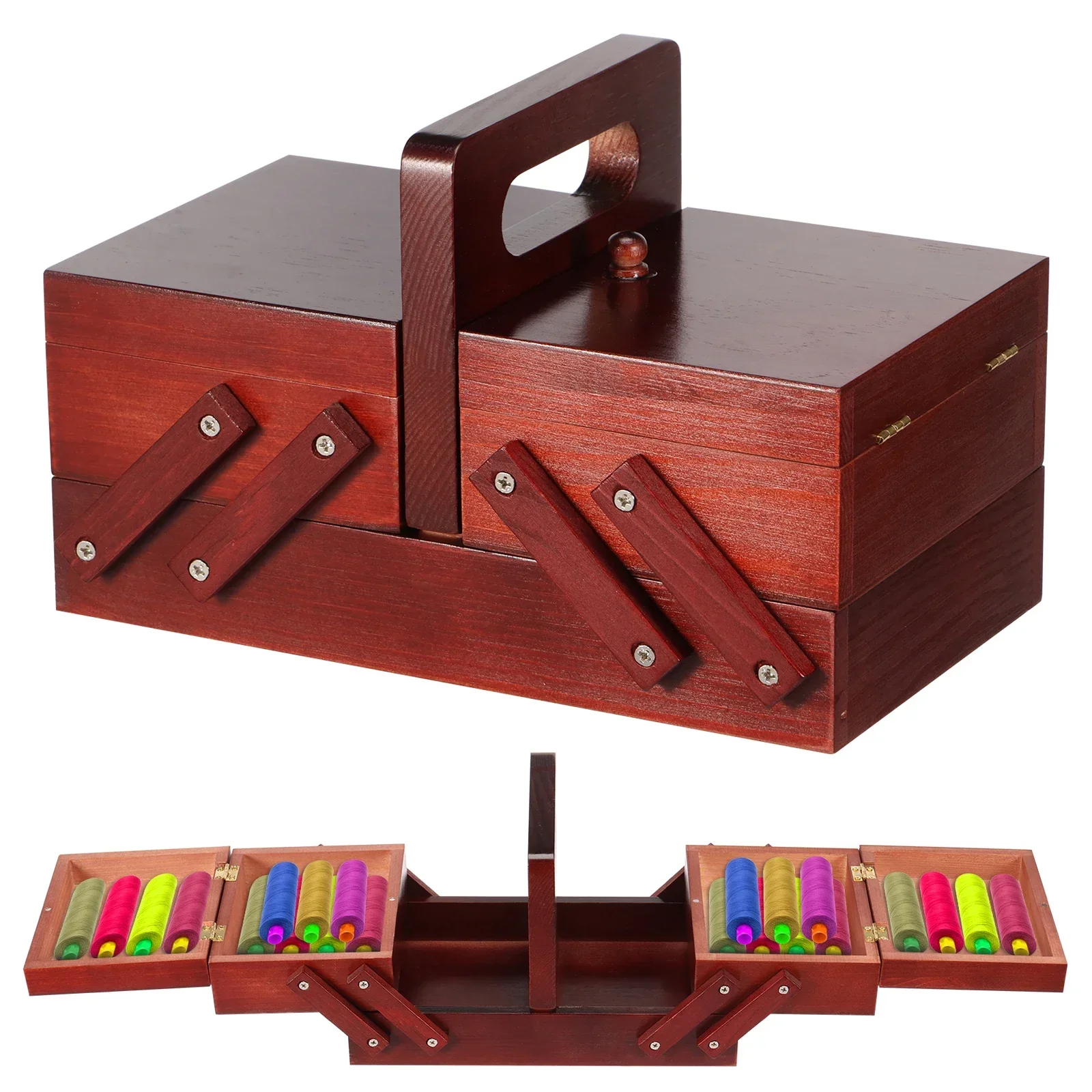 Expandable Sewing Thread Box W - Thread Bobbins Empty のレビューと価格