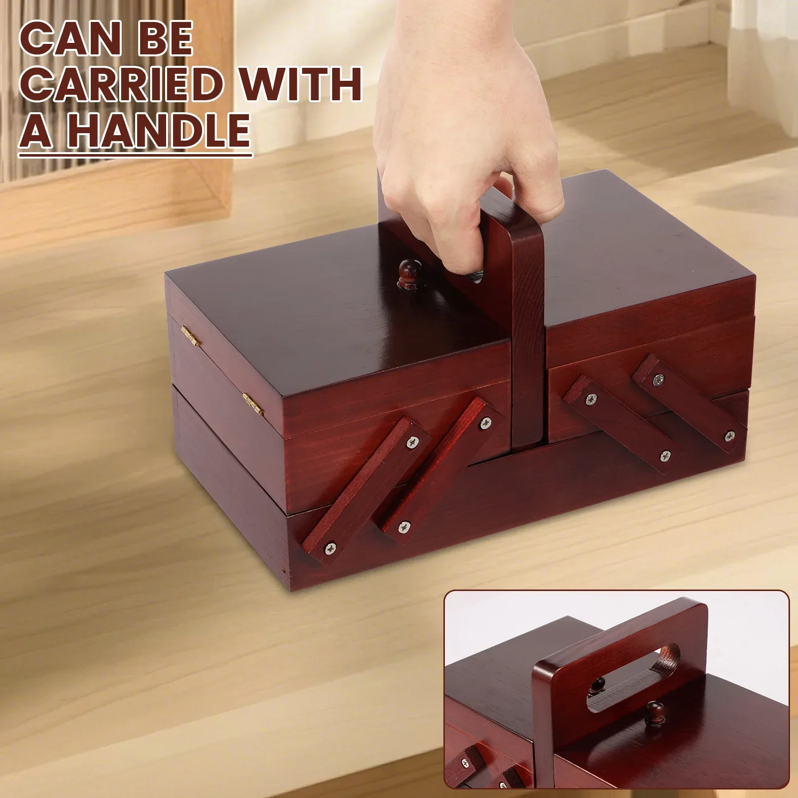 Expandable Sewing Thread Box W - Thread Bobbins Empty のレビューと価格
